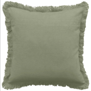 Almofada Verde veludo com franja