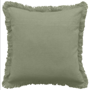 Almofada Verde veludo com franja