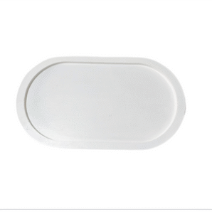 Bandeja Oval branca MDF 30cm