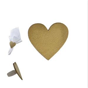 Porta Guardanapo coração MDF