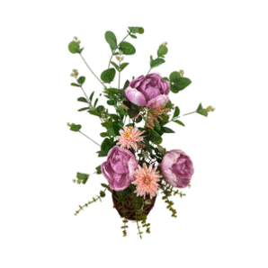 Vaso Cipó + Arranjo M Lilás