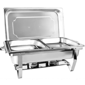 Rechaud Inox com 2 Cubas de 3 L cada