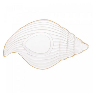 Mini Bandeja Concha fio dourado