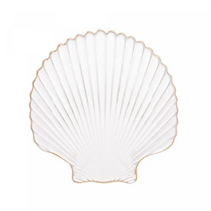 Mini Bandeja Concha fio dourado